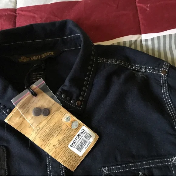 Long Sleeve Button Down Harley Women’s shirt - Picture 5 of 7